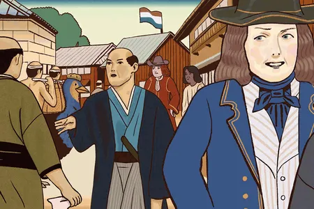On the island of Dejima, European traders could interact with the Japanese, but with a few (carefully escorted) exceptions, they were barred from continuing on to mainland Japan.