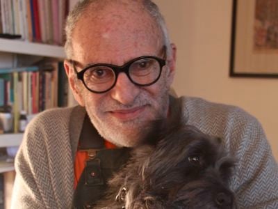 Larry Kramer and his dog, Charley, in 2011. 