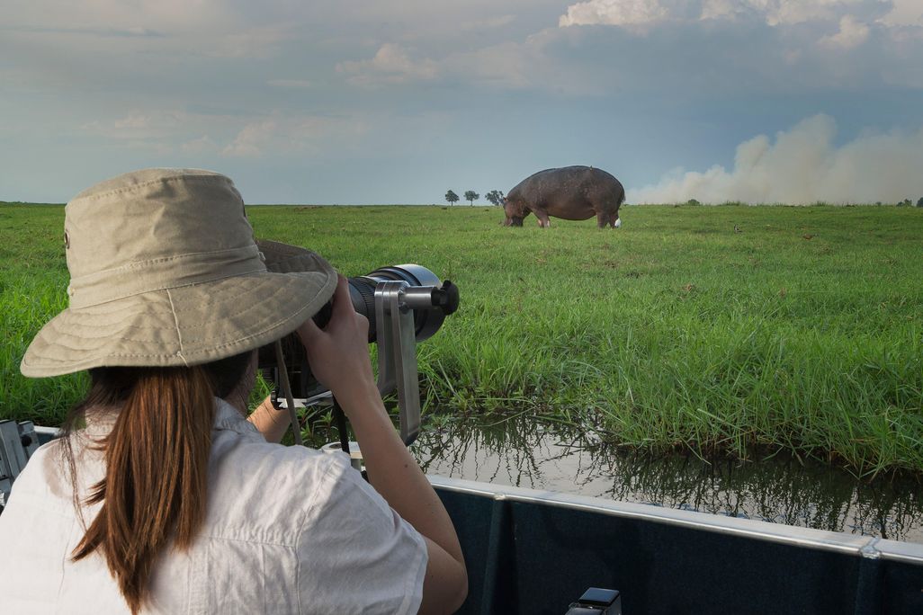 tourist in Botswana