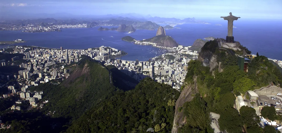 Statue of Christ the Redeemer overlooking Rio de Janeiro