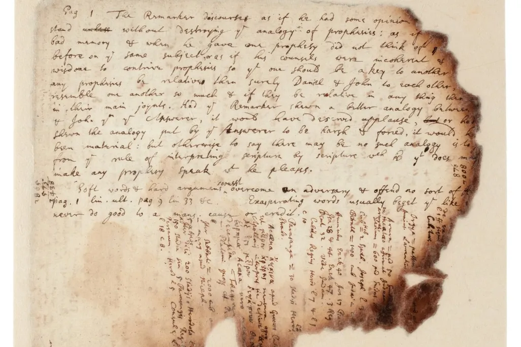 Isaac Newton notes