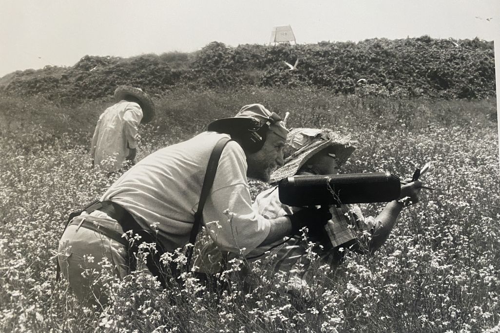 Jim Metzner with Helen Hays on Great Gull Island