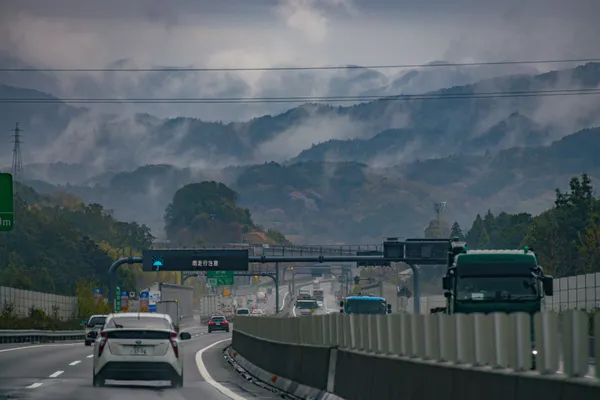 Mist rising from the mountains thumbnail