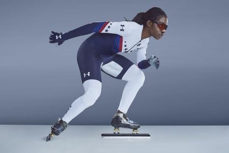 The spandex in Under Armor suits U.S. speedskaters will wear has a slightly gritty texture, which designers claim makes them more aerodynamic by breaking the vacuum that can form around skaters’ arms and legs.