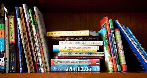 Our shelves are always full of children's books.