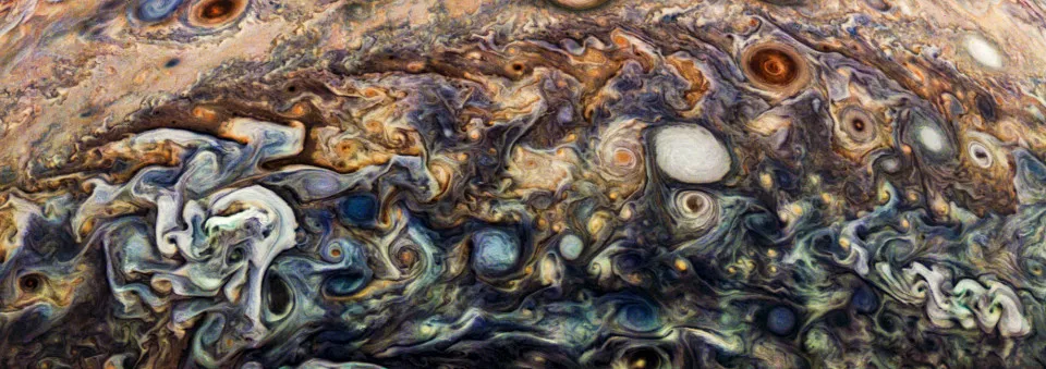 Image captured by Juno during its 66th perijove
