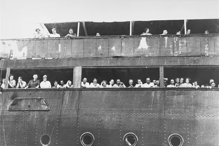 Jewish refugees about the St. Louis