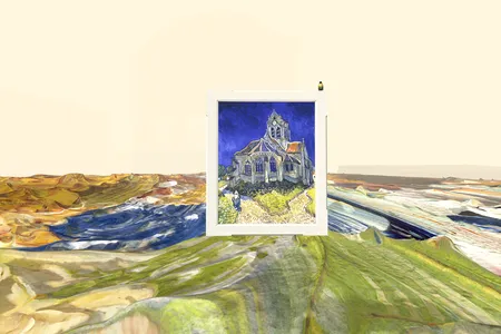 The museum offered an experience called "Van Gogh's Palette," allowing visitors to immerse themselves in one of the artist's paintings.