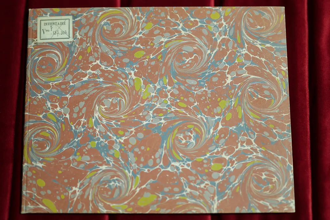 Front of Mozart notebook