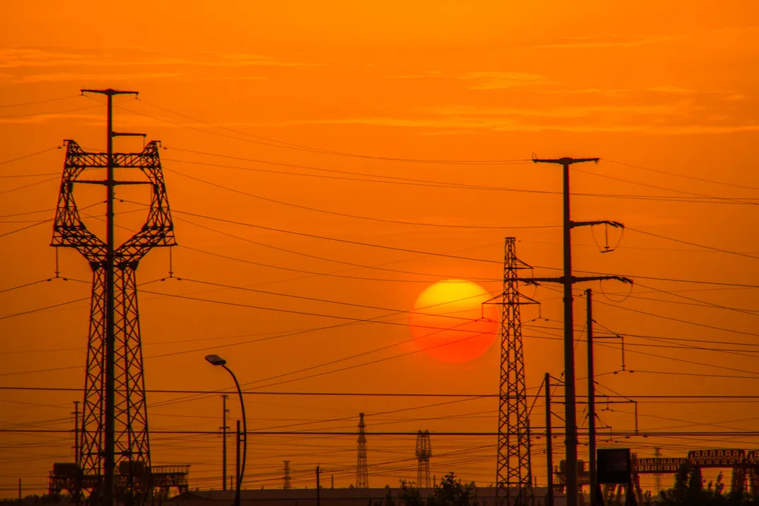 Sunset Behind an Industry Park | Smithsonian Photo Contest