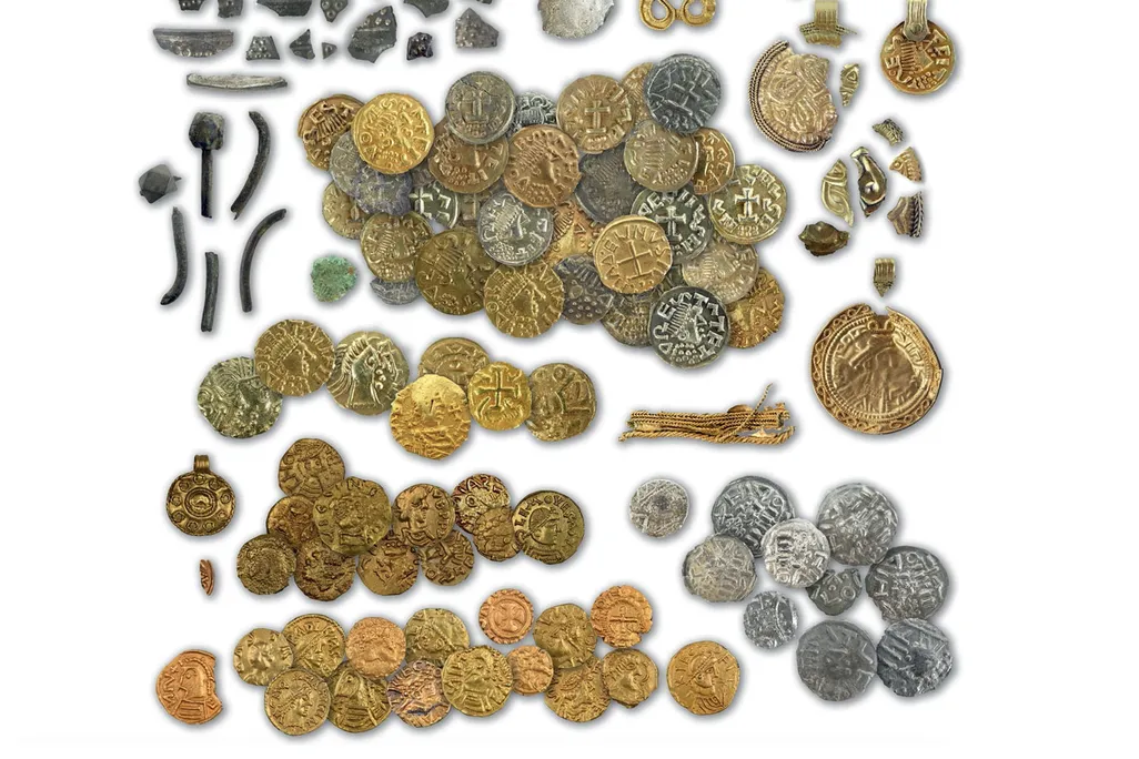 A selection of artifacts unearthed at the Hezingen site