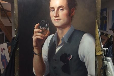Whiskey? Check. Man bun? Check. Presidential presence? Check.