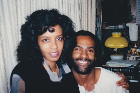 Huey P. Newton (right) and his second wife, Fredrika Newton