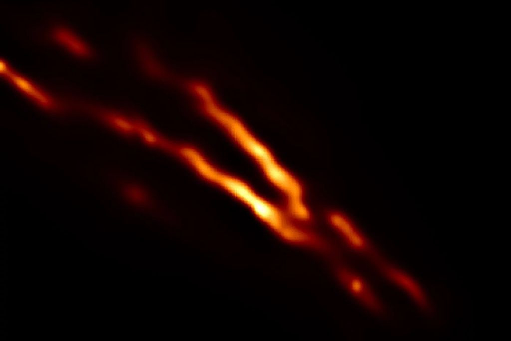 jet firing out of the black hole
