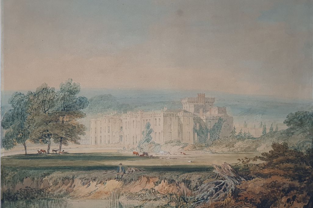 J.M.W. Turner Watercolor sketch of Hampton Court