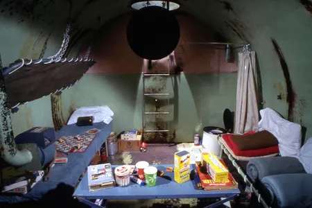 A free-standing, double-hulled steel shelter was installed beneath the front yard of Mr. and Mrs. Murland E. Anderson of Ft. Wayne, Indiana.