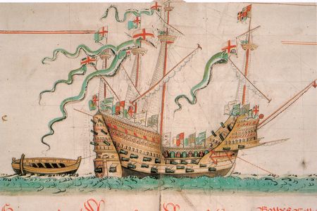 Upturned under mysterious circumstances, the flagship vessel sank to its undersea grave with roughly 500 innocents—and one ship dog, a mutt dubbed Hatch—trapped within