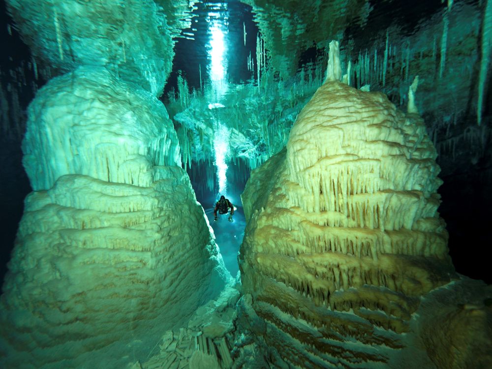 Jill Heinerth, a Canadian cave diver, underwater explorer, writer, photographer and filmmaker, shares stories from her expeditions in a live-streamed event on Aug. 12. (Jill Heinerth)