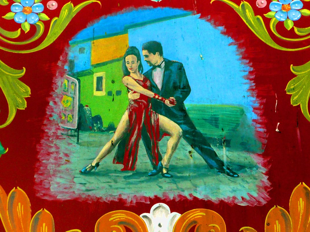 Painting found in the neighborhood of La Boca, Buenos Aires