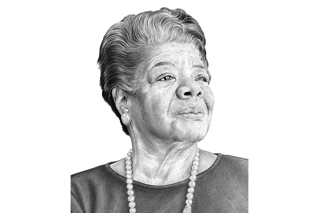 opening illustration of Maya Angelou