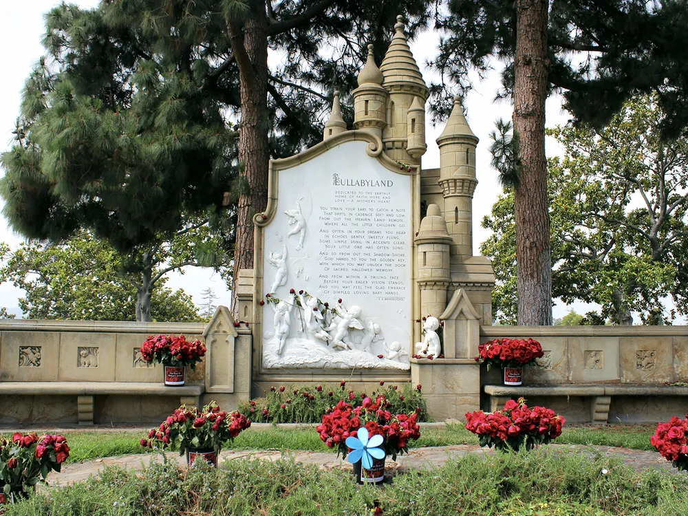 old forest in headstone