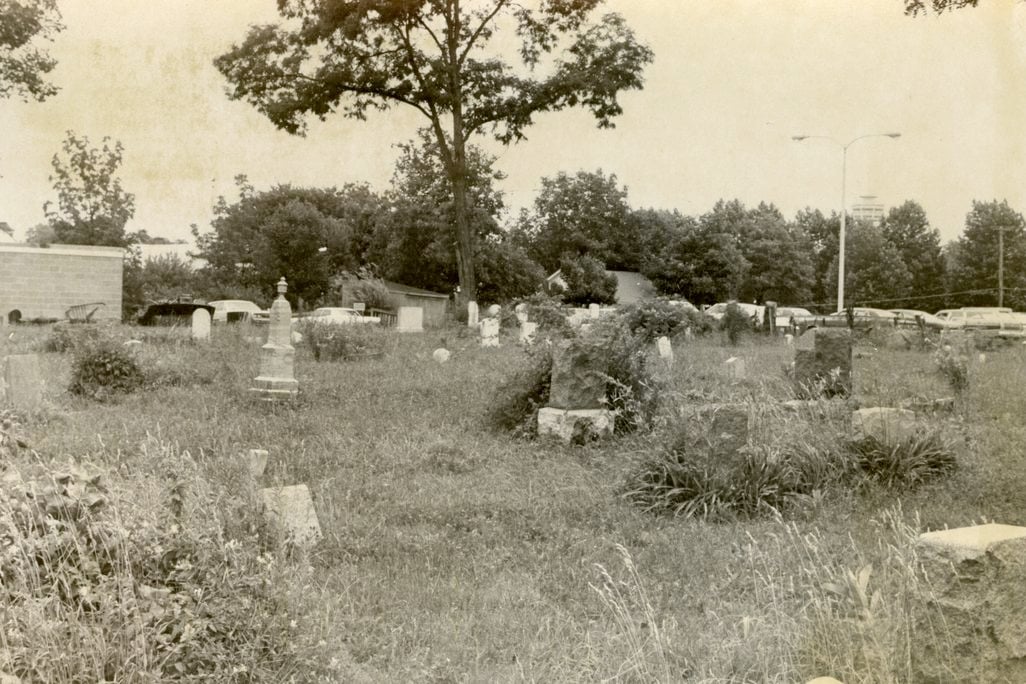 A historic photograph of Lincoln Cemetery