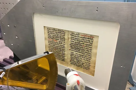 Scientists are using high-powered X-rays to reveal a hidden text beneath a 10th century religious text. 