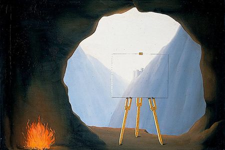 Magritte apparently recycled a lost painting to create The Human Condition. 