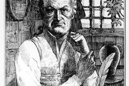 Engraving of the Marquis de Sade (1740-1814)