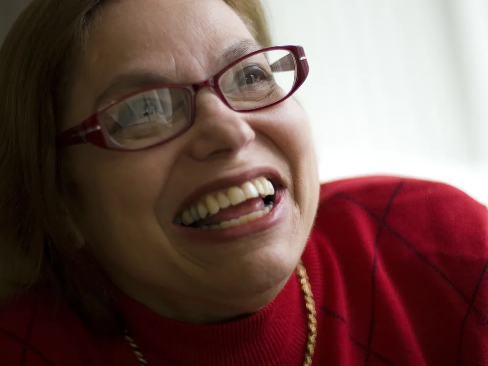 An image of Judy Heumann in her office in 2007