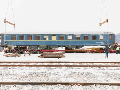 One of the historic train cars discovered in Poland in 2015