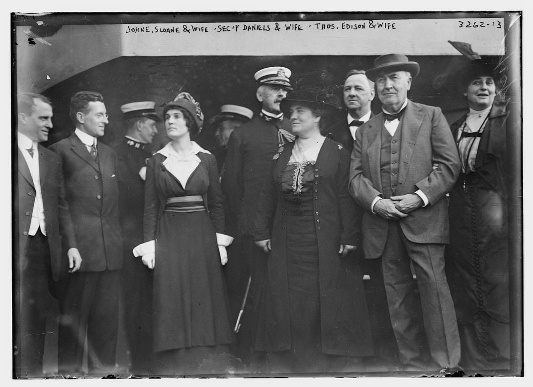 Thomas and Mina (far right) with daughter Madeleine (fourth from left)