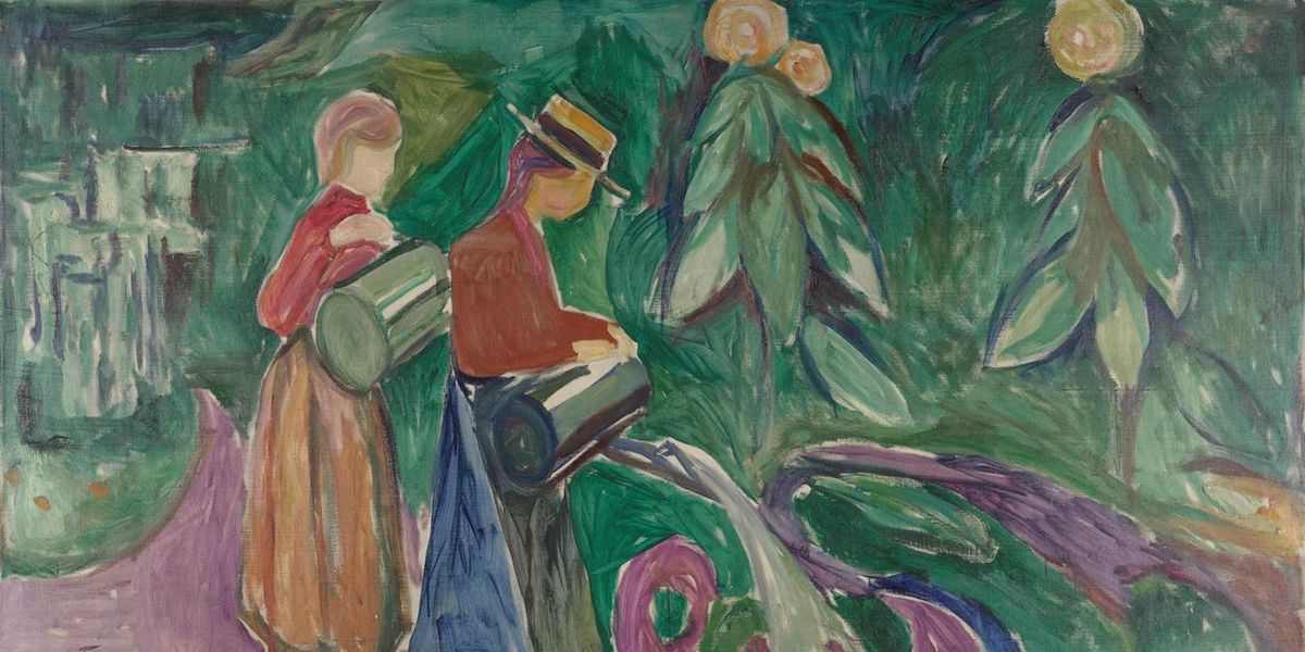 Stained by Nicotine and Cocoa Powder, These Edvard Munch Paintings
