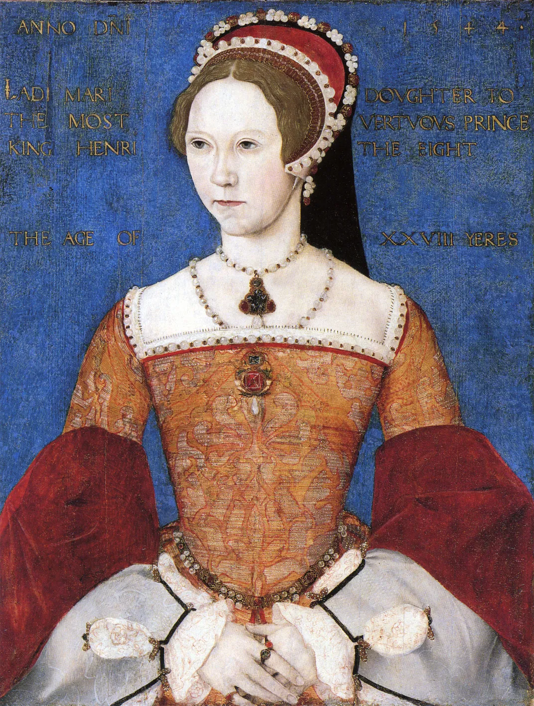 A 1544 portrait of the future Mary I, Henry and Catherine's daughter