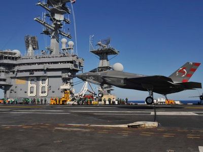 The F-35C made its first carrier landing on November 3, 2014.