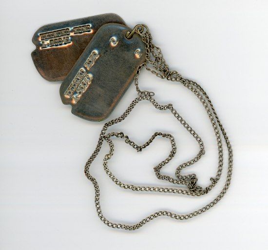 Metal "dog tags"