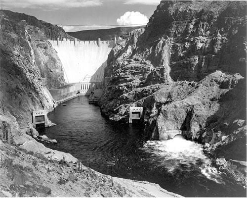 The Hoover Dam in 1933