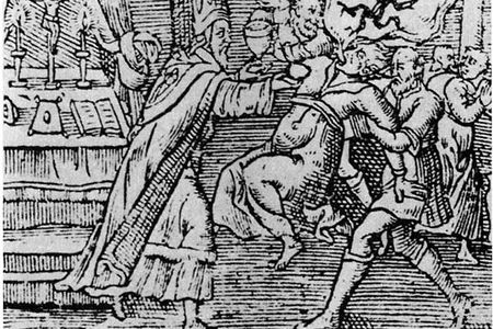 Witch trial, ca. 1598. 