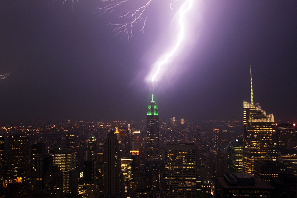 lightning empire state building