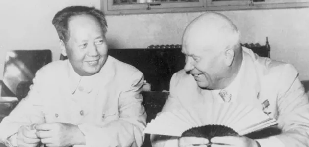 Khrushchev and Mao meet in Beijing