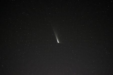NASA astronaut Matthew Dominick captured this image of comet C/2023 A3 (Tsuchinshan-ATLAS) from the International Space Station, when the comet was 99.4 million miles away on September 22, 2024.