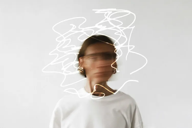 Woman With ADHD Illustration