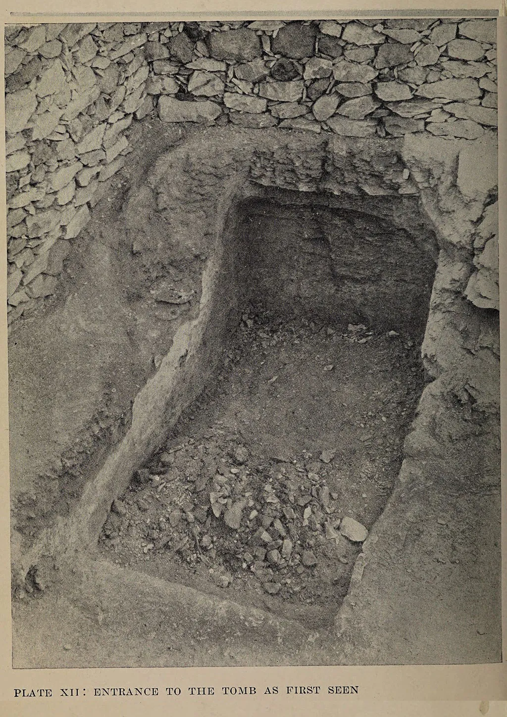 The entrance to Tut's tomb