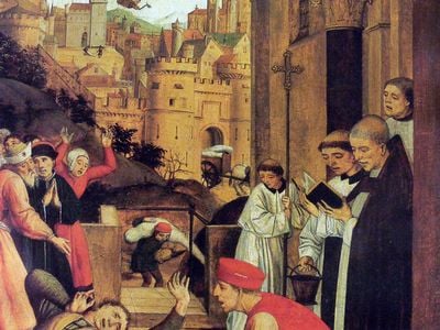 Saint Sebastian Interceding for the Plague Stricken by Josse Lieferinxe