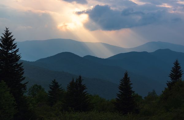 A Break in the Clouds in the Shining Rock Wilderness thumbnail