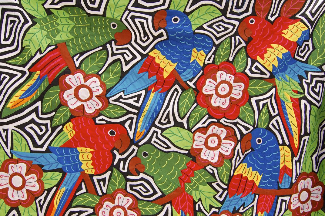 Traditional mola from San Blas Islands