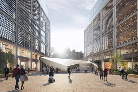 A rendering of the 2.3-acre site that will house the Museum of Shakespeare