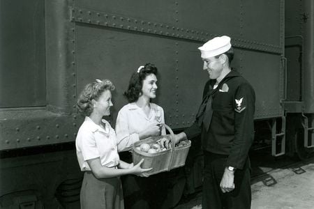 Between Christmas Day in 1941 and April 1, 1946, North Platte Canteen volunteers met as many as 24 trains carrying 3,000 to 5,000 military personnel every day.