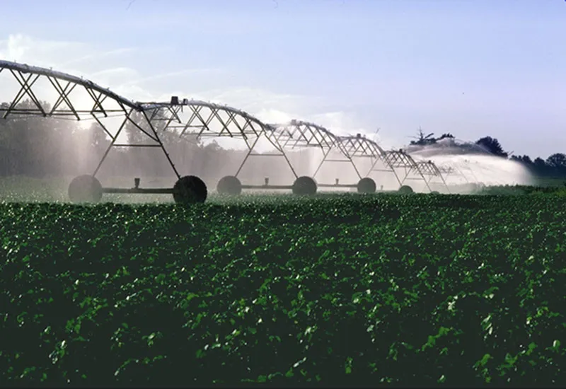 center pivot irrigation aerial