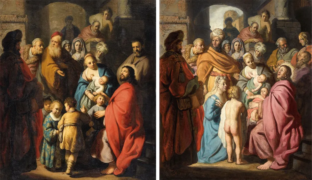 Rembrandt paintings side by side